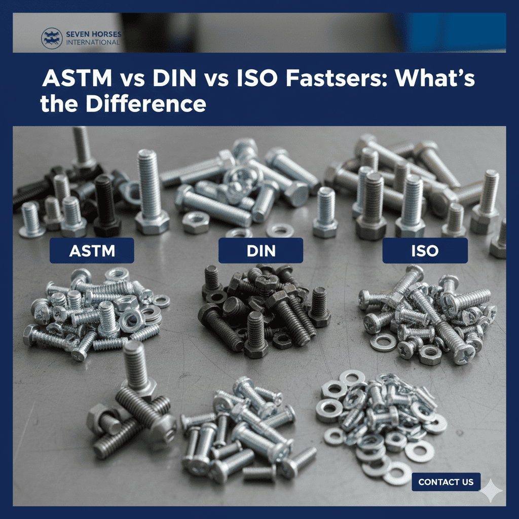 How to Choose the Right Fastener Standard: ASTM vs. DIN vs. ISO Compared
